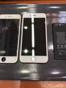 iPhone6の画面とバッテリー交換