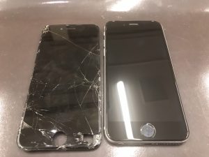 iphone6sの画面割れ修理