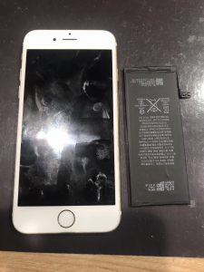 iPhone6S　バッテリー交換　修理