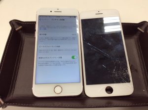 iPhone 7画面割れ修理
