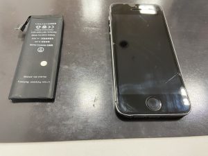 iPhone5s　バッテリー交換